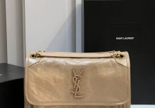Сумка SAINT LAURENT YSL Niki MEDIUM В ВИНТАЖНОЙ КОЖЕ Beige Gold