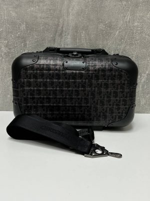 Dior x RIMOWA Carry-On Case Aluminium Dior Oblique Black