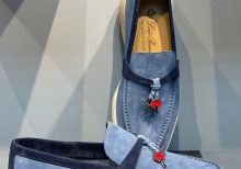 Лоферы Loro Piana Summer Charms Walk голубые