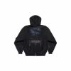 Худи Balenciaga Paris Moon Outerwear Zip-Up Hoodie Oversized Black