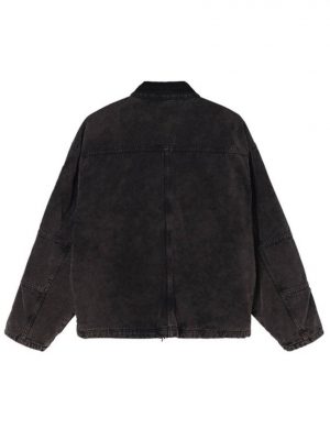 Куртка Stussy Washed Canvas Shop Jacket Black
