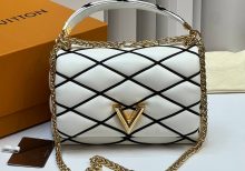 Сумка Louis Vuitton GO-14 MM Malletage White Black