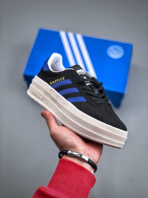 Adidas Gazelle Bold Core Black Lucid Blue