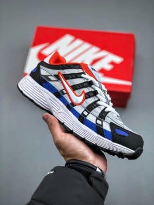 Nike P-6000 White Team Orange Racer Blue