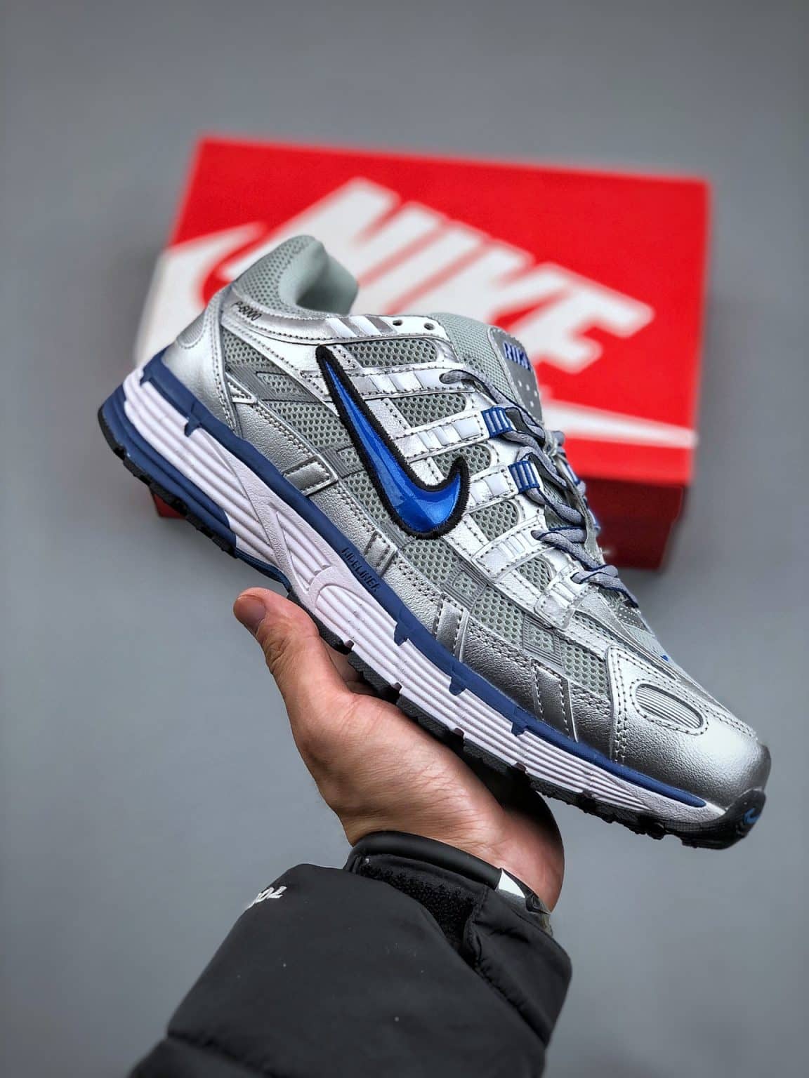 Nike P-6000 Metallic Silver Team Royal BV1021-001