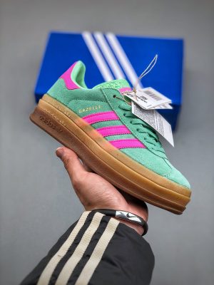 Adidas Gazelle Bold Pulse Mint Screaming Pink