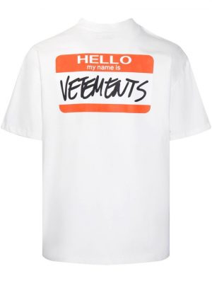 Футболка VETEMENTS My Name is VETEMENTS T-Shirt in White