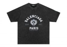 Футболка Balenciaga college 1917 t-shirt medium fit in black