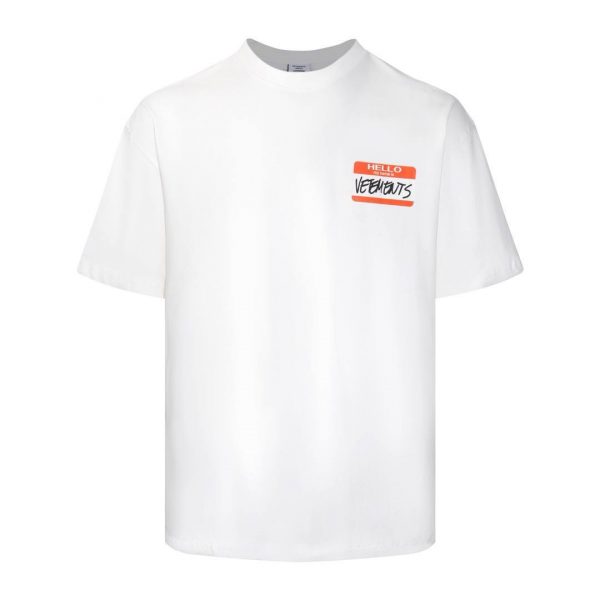 Футболка VETEMENTS My Name is VETEMENTS T-Shirt in White