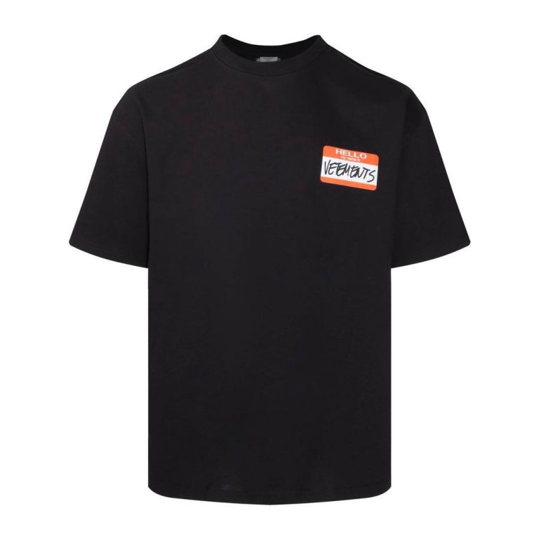 Футболка VETEMENTS My Name is VETEMENTS T-Shirt in Black