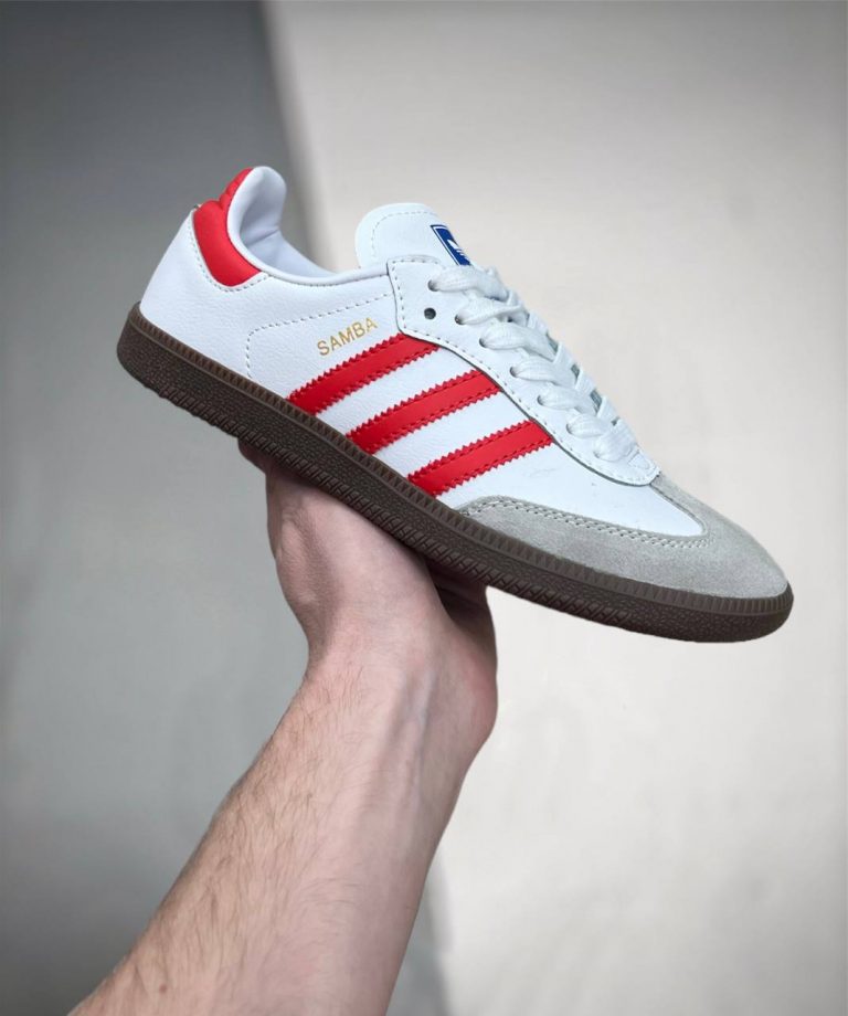 Adidas Samba White Better Scarlet