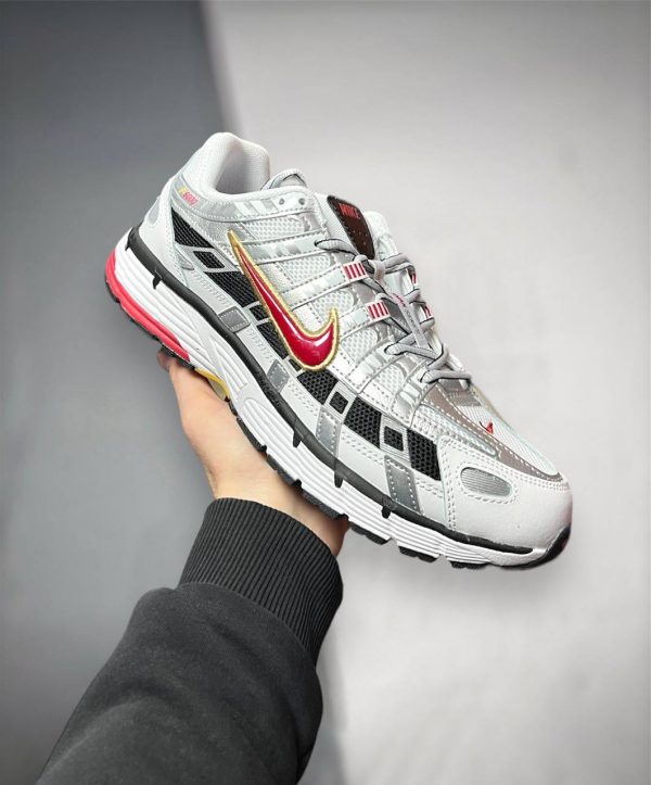 Nike P-6000 CNPT Metallic Silver Red bv1021-101