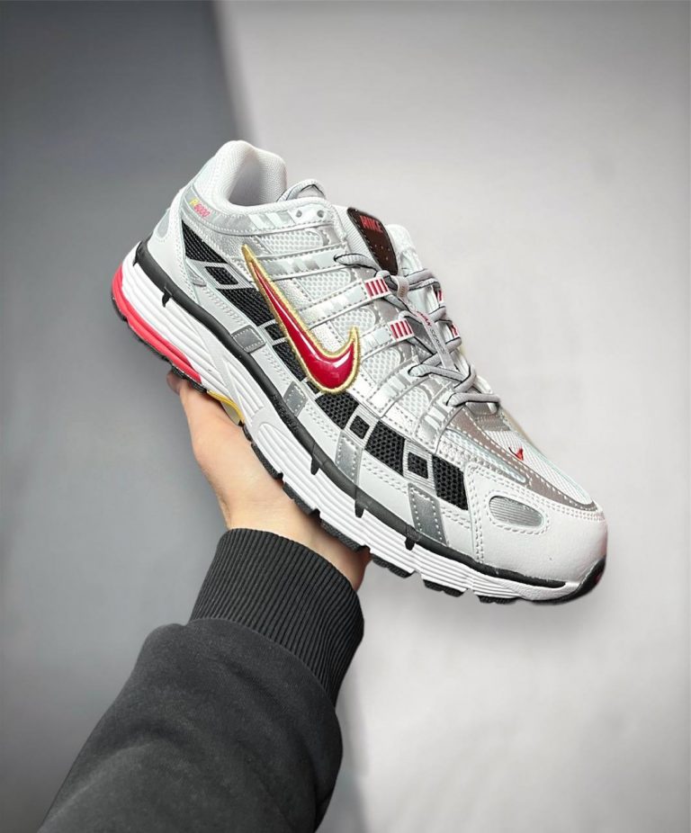 Nike P-6000 CNPT Metallic Silver Red