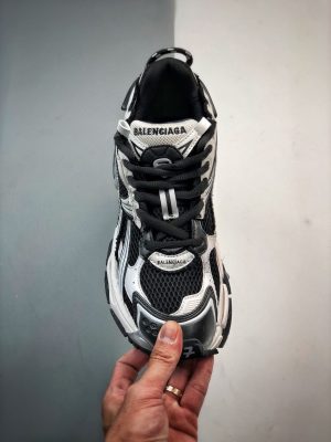 Balenciaga Runner Black White