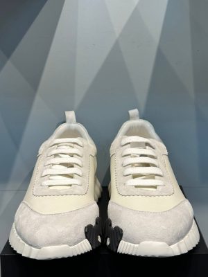 Кроссовки HERMES Bouncing Lifestyle Shoes Leather White Orange