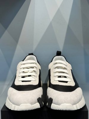 Кроссовки HERMES Bouncing Lifestyle Shoes Leather White Grey