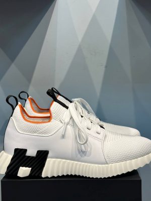 Кроссовки HERMES Depart Low Top White Black