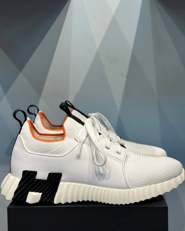 Кроссовки HERMES Depart Low Top White Black H231005Z-90