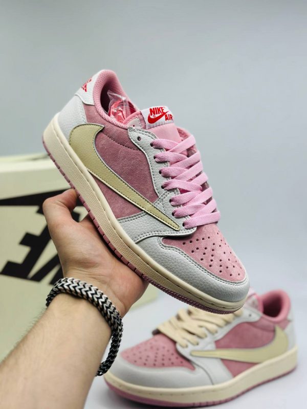 Travis Scott x Air Jordan 1 Low Sail/Shy Pink DM7866-106