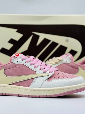 Travis Scott x Air Jordan 1 Low Sail/Shy Pink