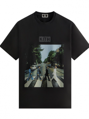 Футболка Kith For The Beatles Abbey Road черная