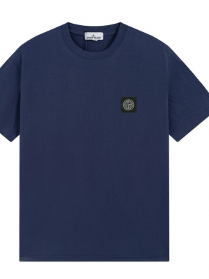 Футболка Stone Island Patch Logo T-Shirt Navy Blue