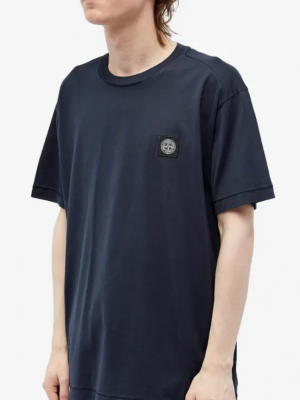 Футболка Stone Island Patch Logo T-Shirt Navy Blue