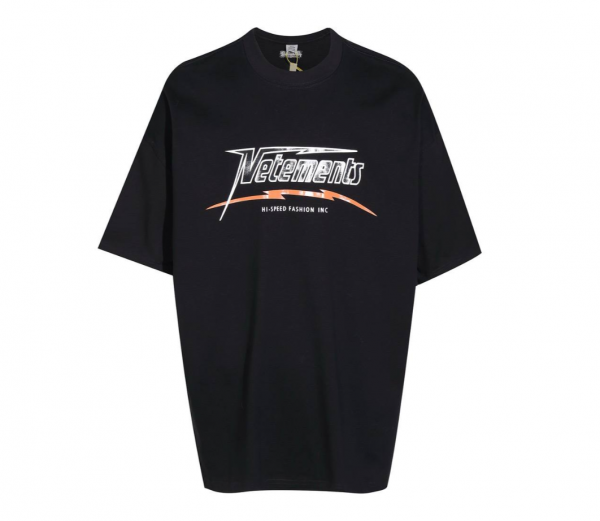 Футболка VETEMENTS Black Hi-Speed T-Shirt Black