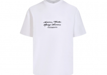 Футболка VETEMENTS Embroidered Logo T-shirt White UE64TR720W