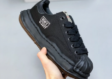 Maison Mihara Yasuhiro Blakey OG Sole Canvas Low Black Black A08FW735-BLK/BLK