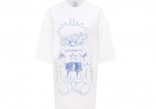 Футболка VETEMENTS Scribbled Teen T-Shirt White UE64TR340W