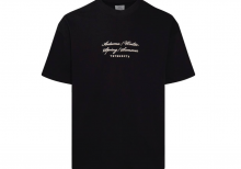 Футболка VETEMENTS 4 Seasons Embroidered Logo T-Shirt in Black WE54TR100B BLAC