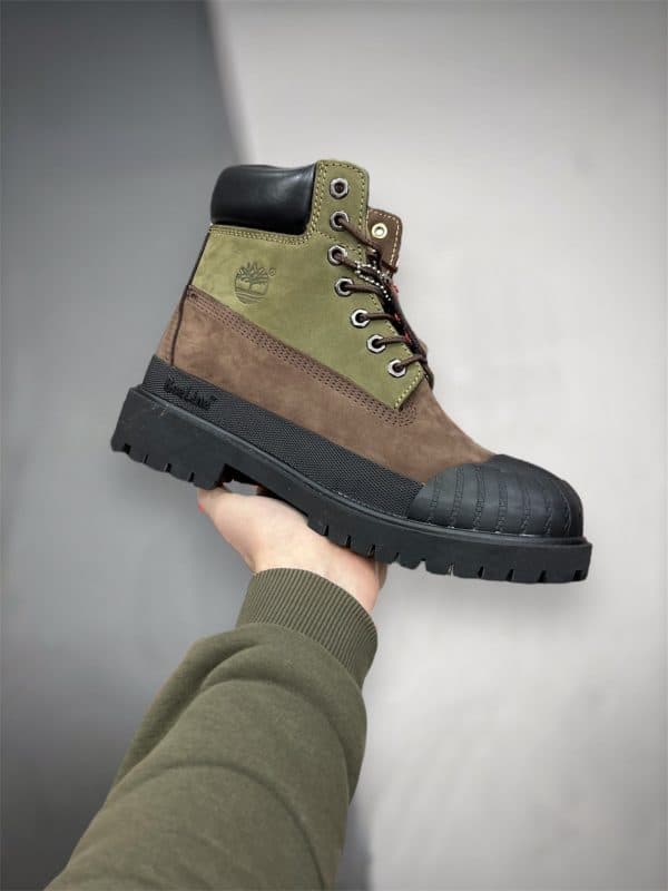 Ботинки Timberland 6 Premium Rubber Toe Boot Brown Green & Black