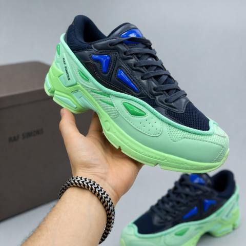 Кроссовки Adidas x Raf Simons Ozweego Navy/Mint Green