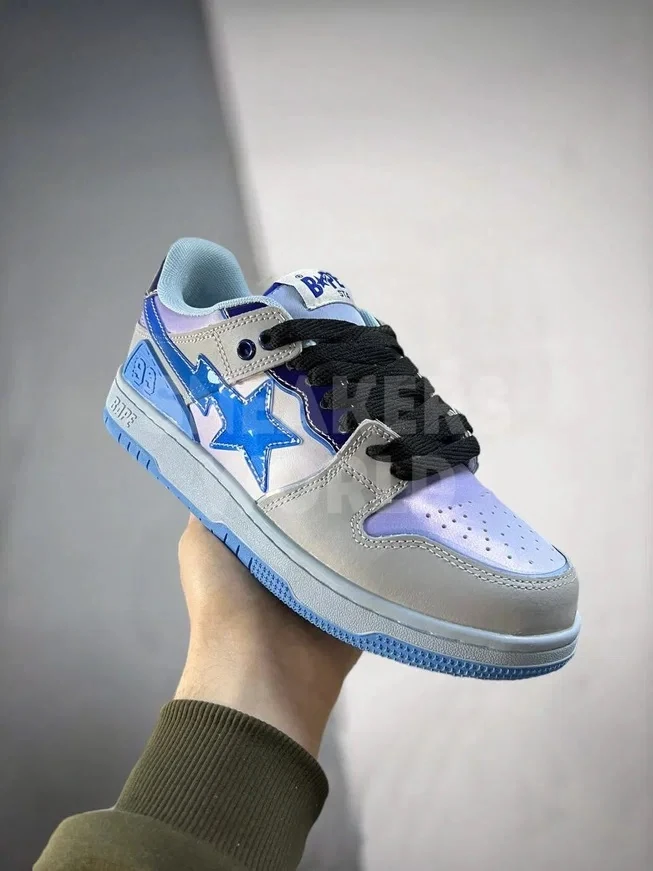 Bape A Bathing Ape SK8 STA Grey Blue Purple
