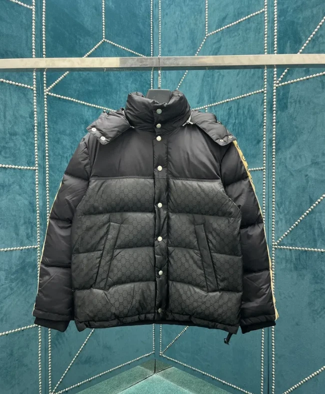 Пуховик Gucci GG Logo черный унисекс