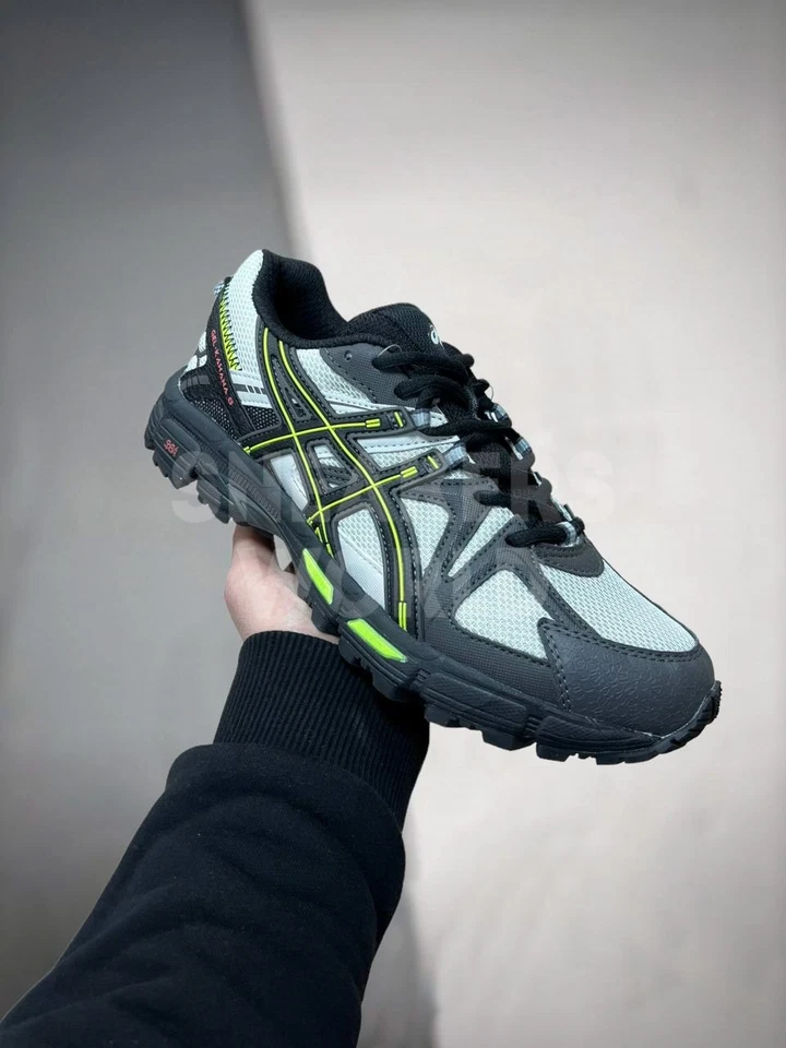Asics Gel Kahana 8 Running Shoes White Black Yellow