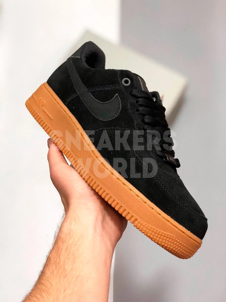 Nike Air Force 1 07 Suede черные