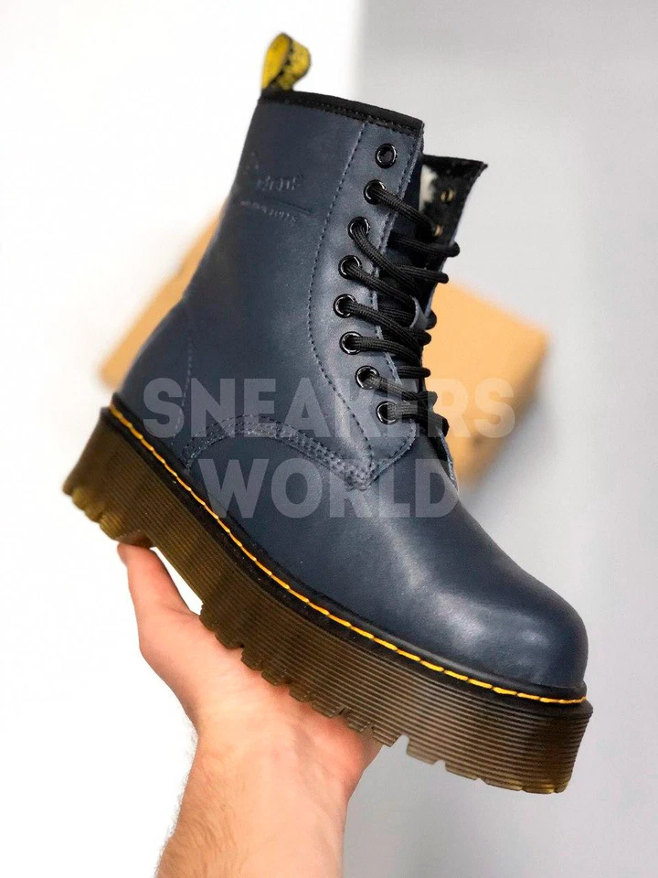 Dr Martens Jadon синие с мехом