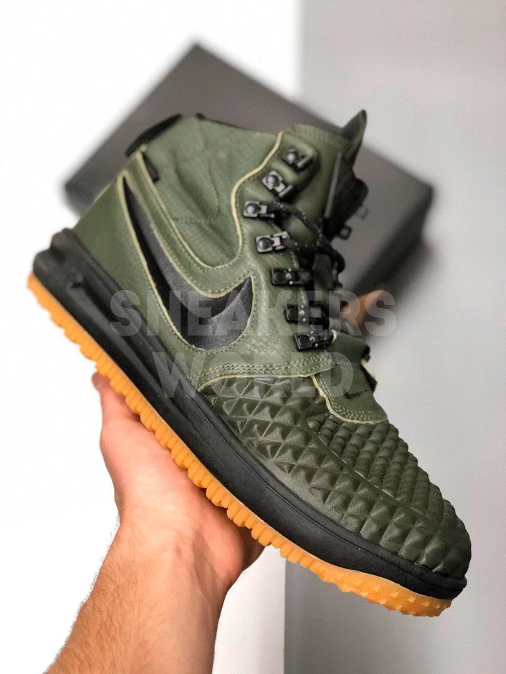 Nike Lunar Force 1 Duckboot зеленые мужские