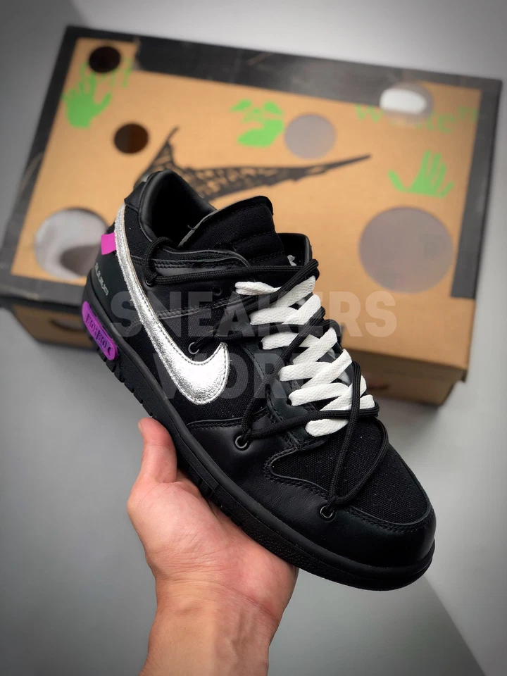 Nike Dunk Low Off-White Lot 50 Black