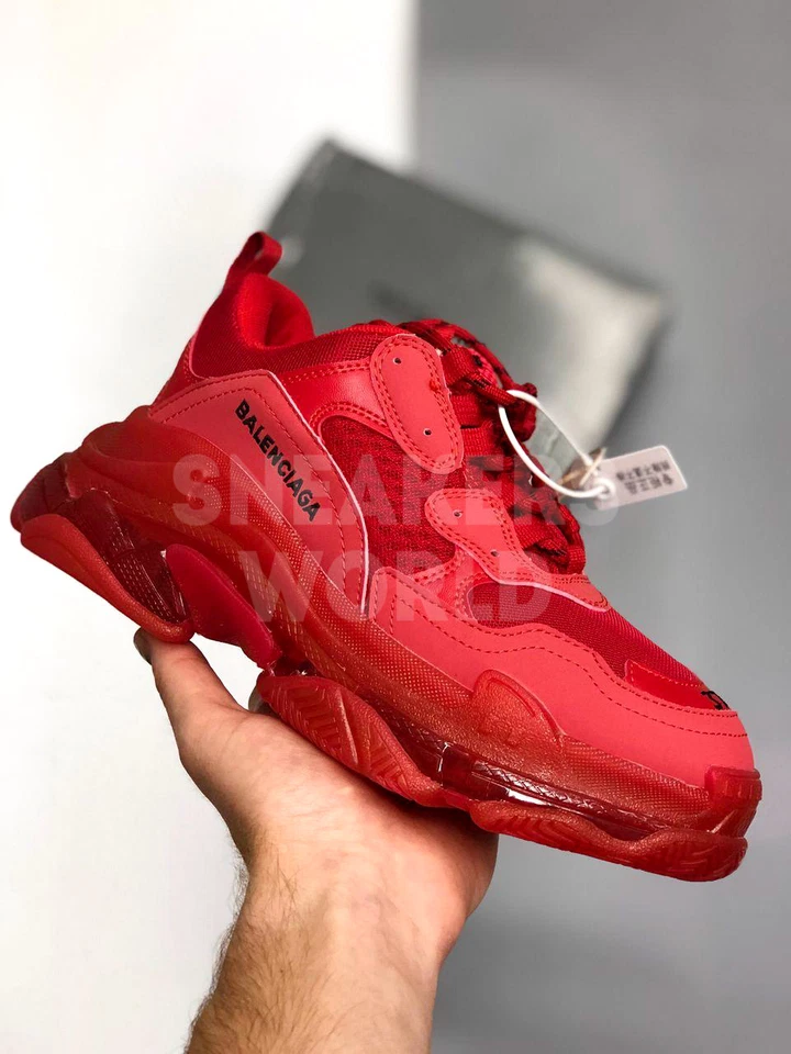 Balenciaga Triple S Clear Red
