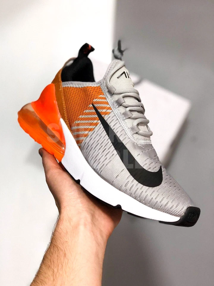 Nike Air Max 270 серо-оранжевые