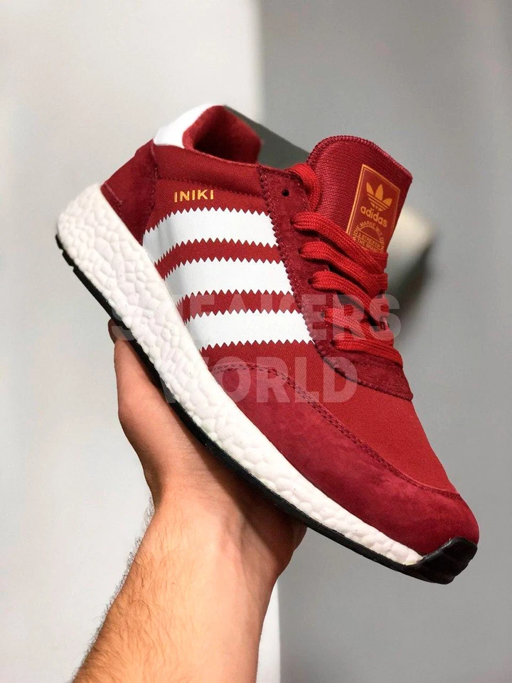 Adidas Iniki бордовые