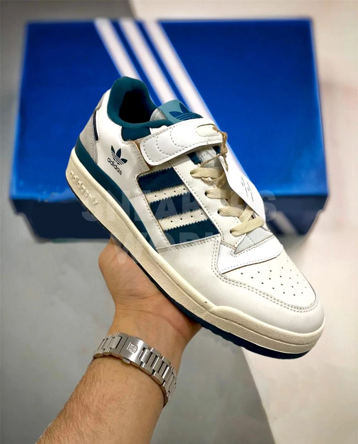 Adidas Forum 84 Low White Blue · Белый