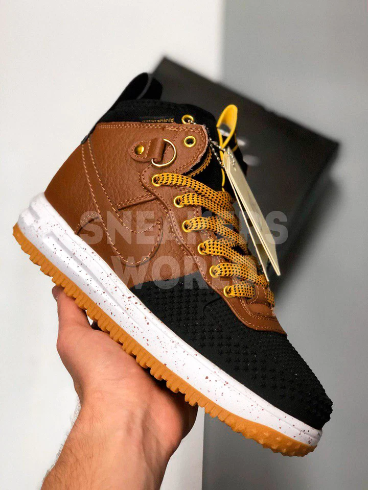 Nike Lunar Force 1 Duckboot 16 коричневые