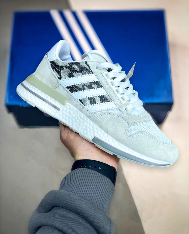 Adidas ZX 500 RM White Grey · Серый