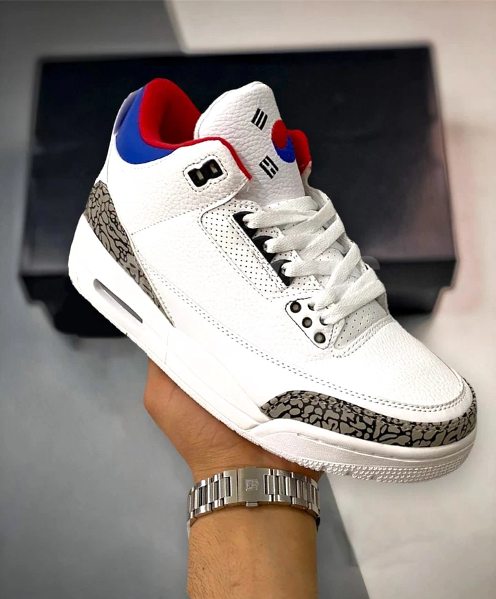 Air Jordan 3 Fire Korea White