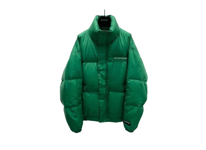 Пуховик Balenciaga ss2022 унисекс зеленый
