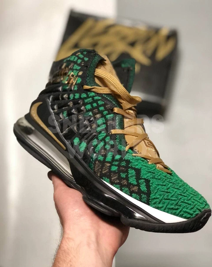 Nike Lebron 17 зеленые